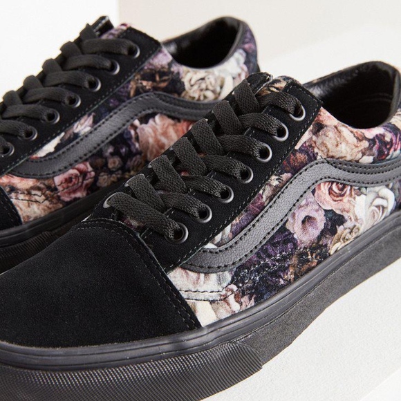 vans old skool floral
